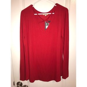 Red Criss-Cross Piko